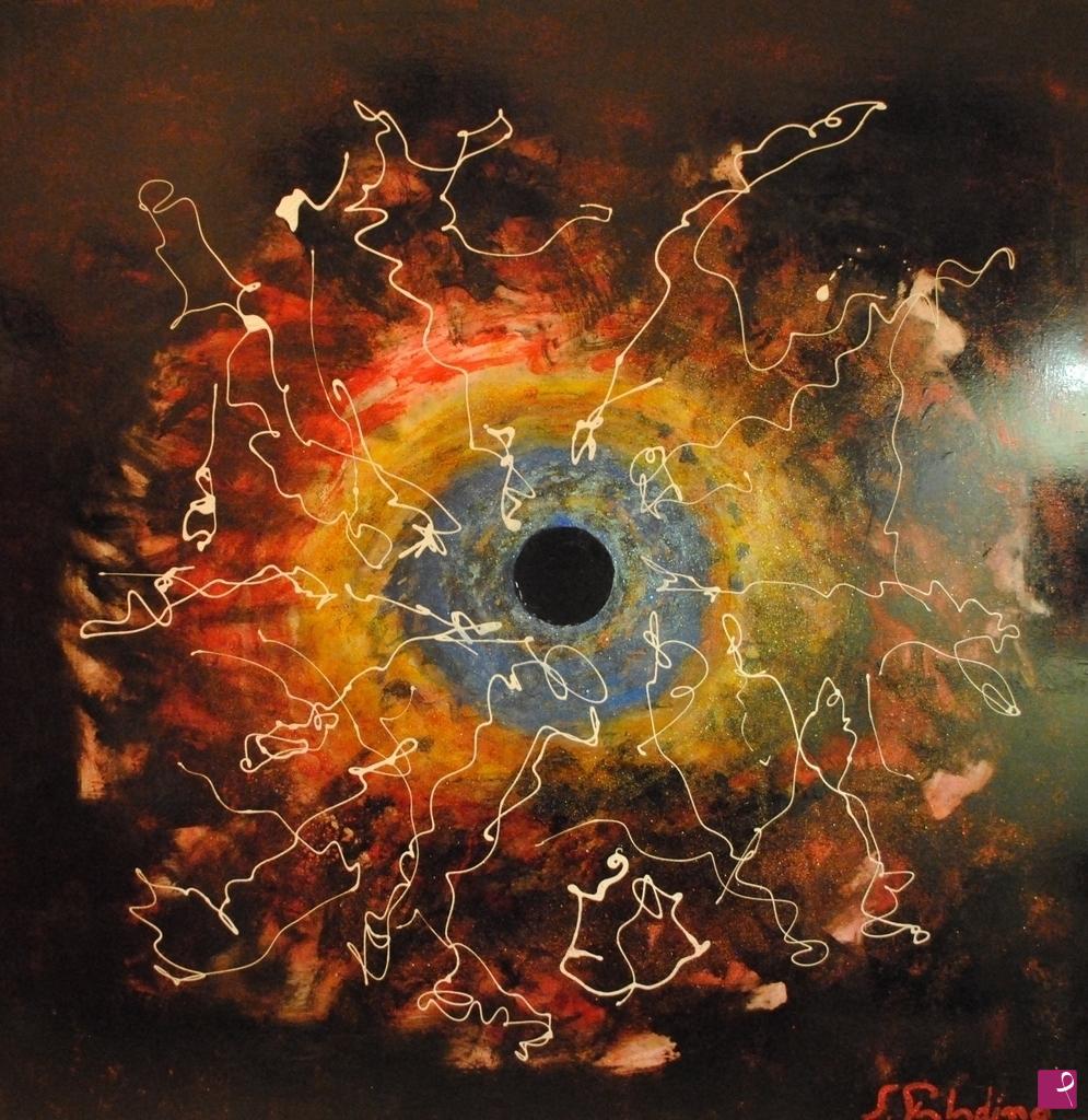 quadri in vendita online - The black hole 