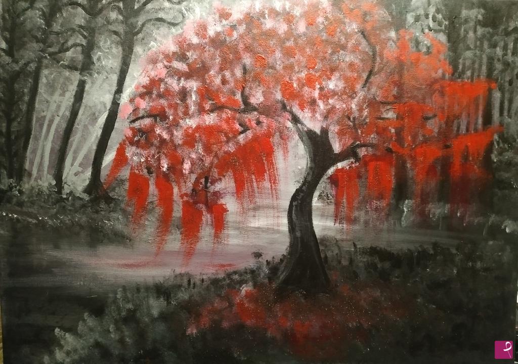 quadri in vendita online - The bleeding tree