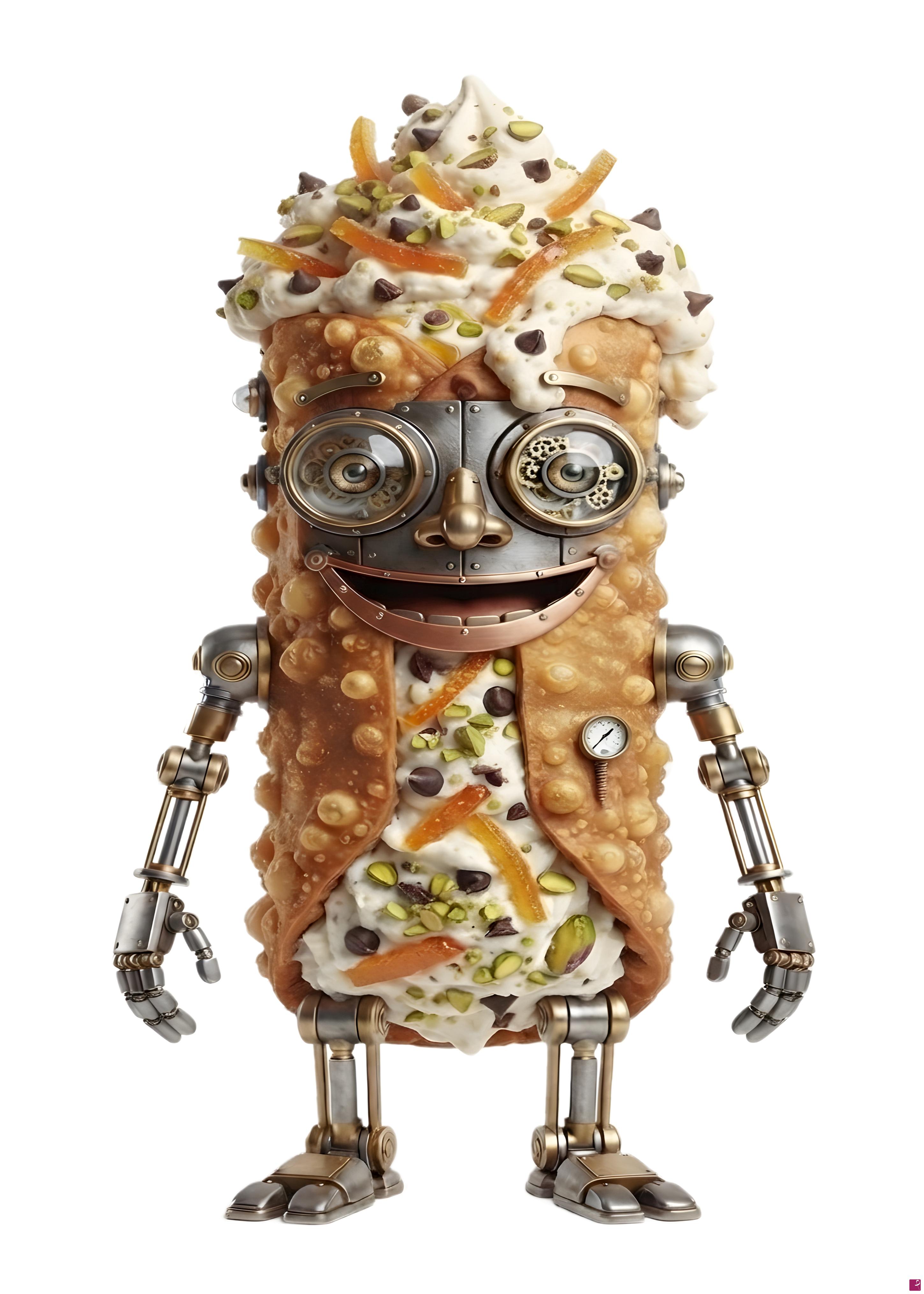 quadri in vendita online - The Cannolo Automaton (o Il Cannolo Meccanico)