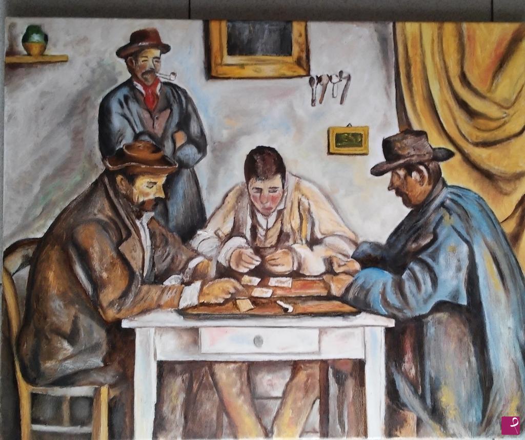 quadri in vendita online - The card players