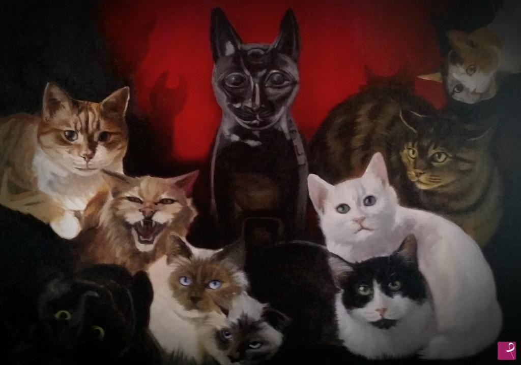 quadri in vendita online - "The Cats of Ulthar"