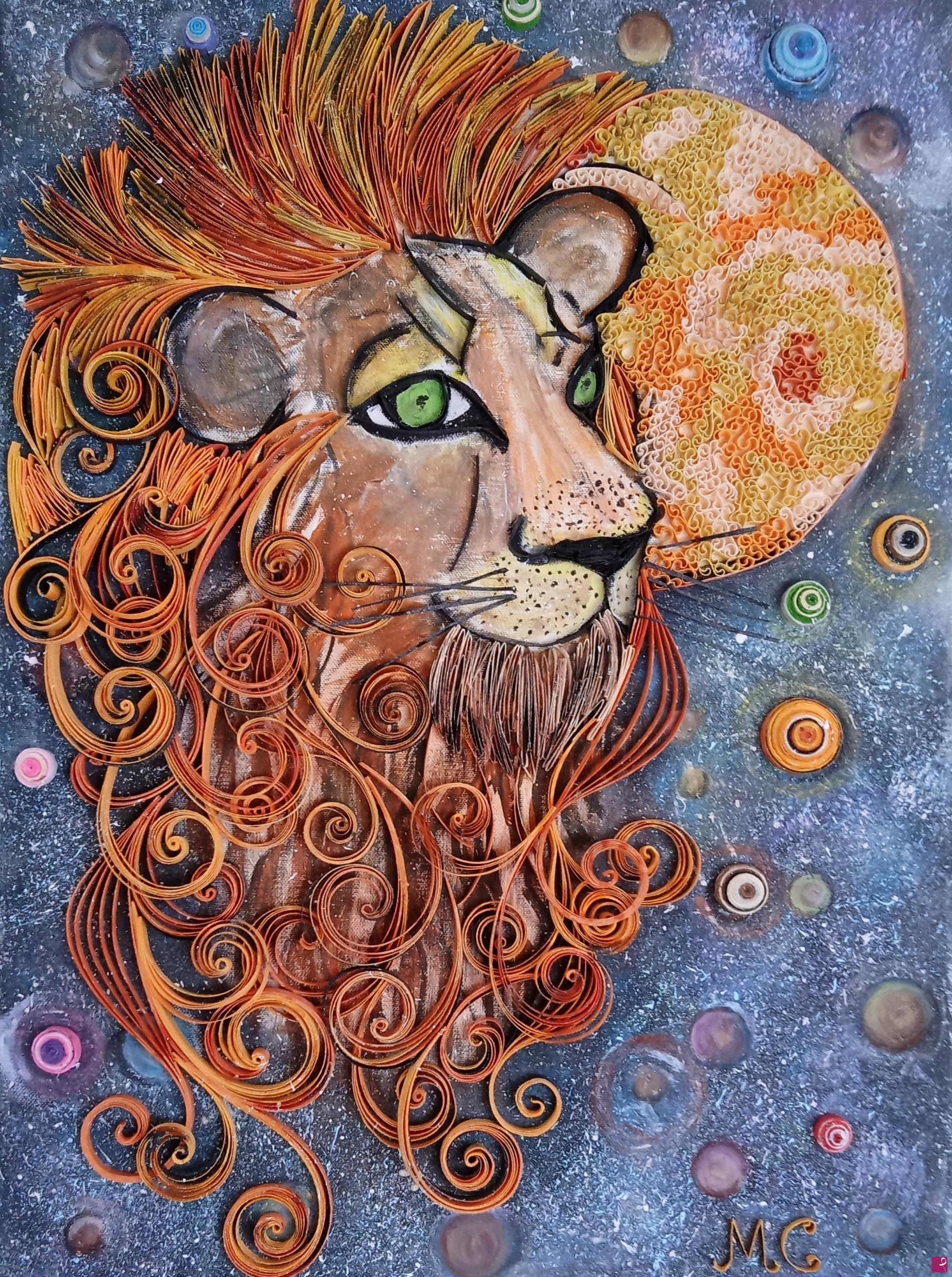 quadri in vendita online - The constellation Leo