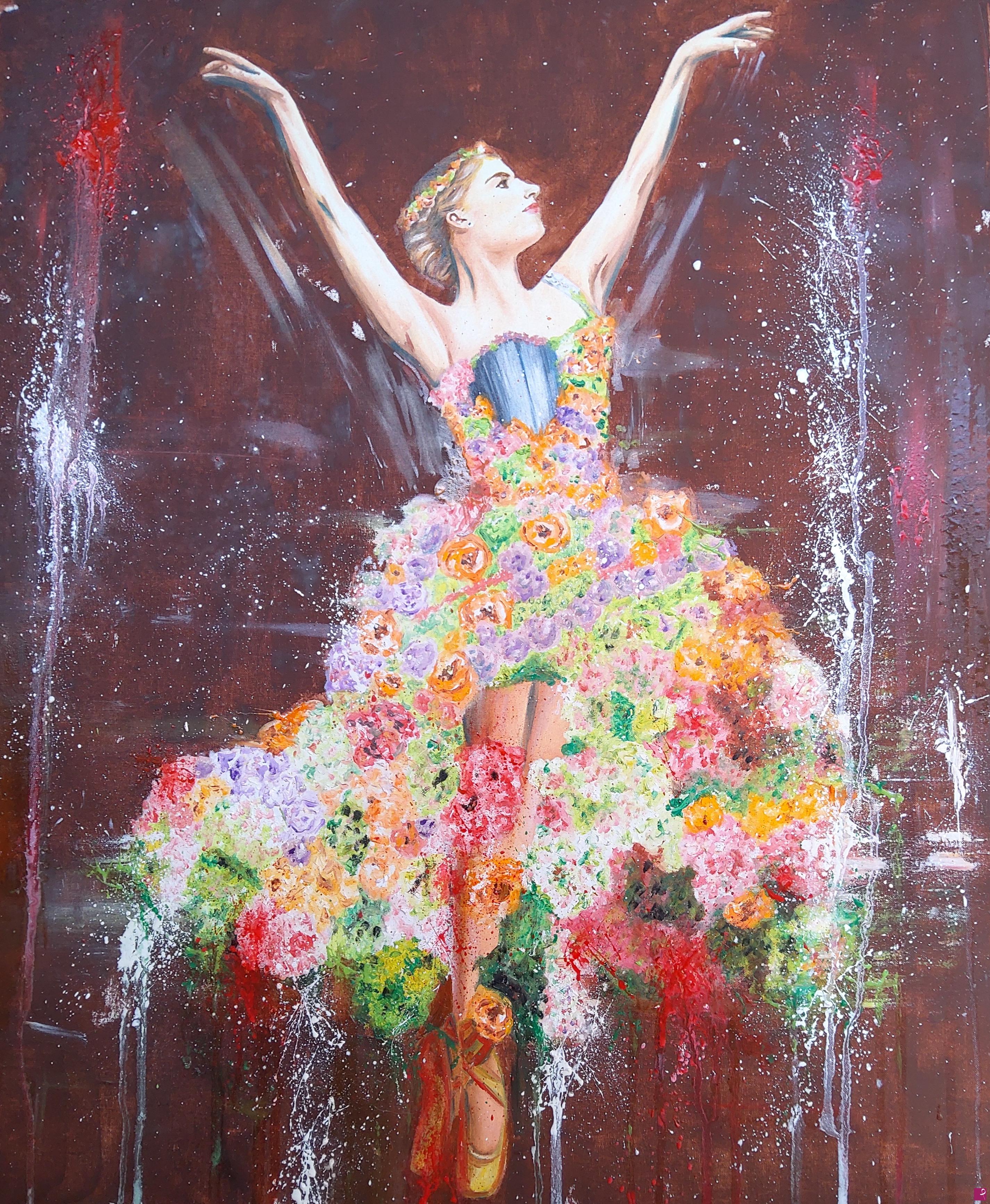 quadri in vendita online - The dance of flower 
