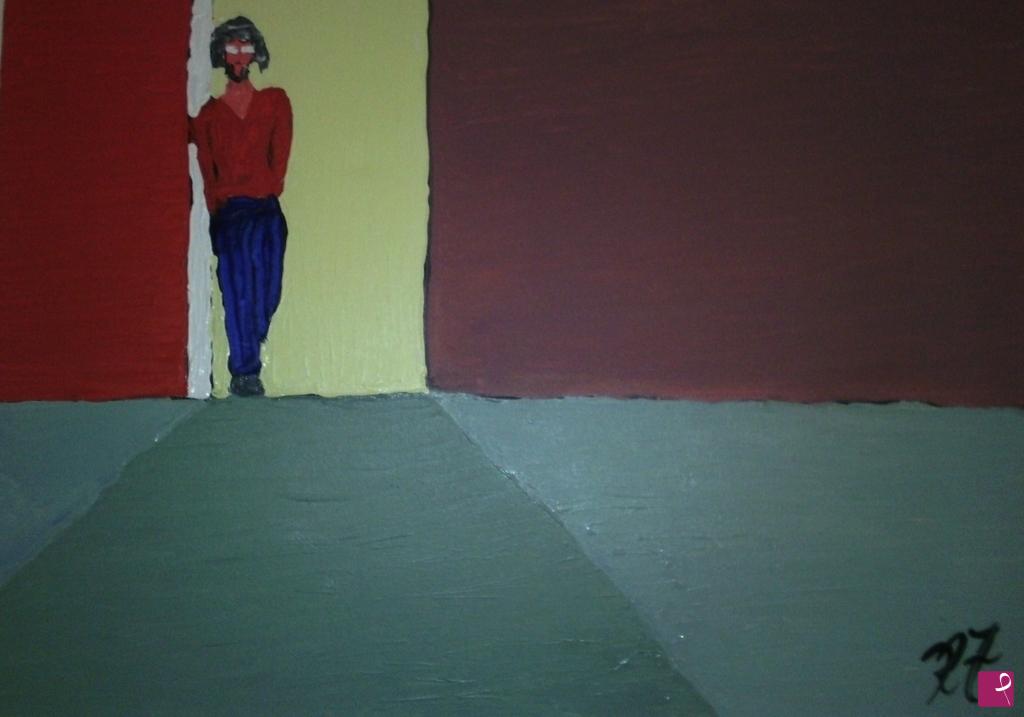 quadri in vendita online - The door (50x70; olio su tela)