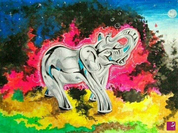 quadri in vendita online - The dream and the elephant