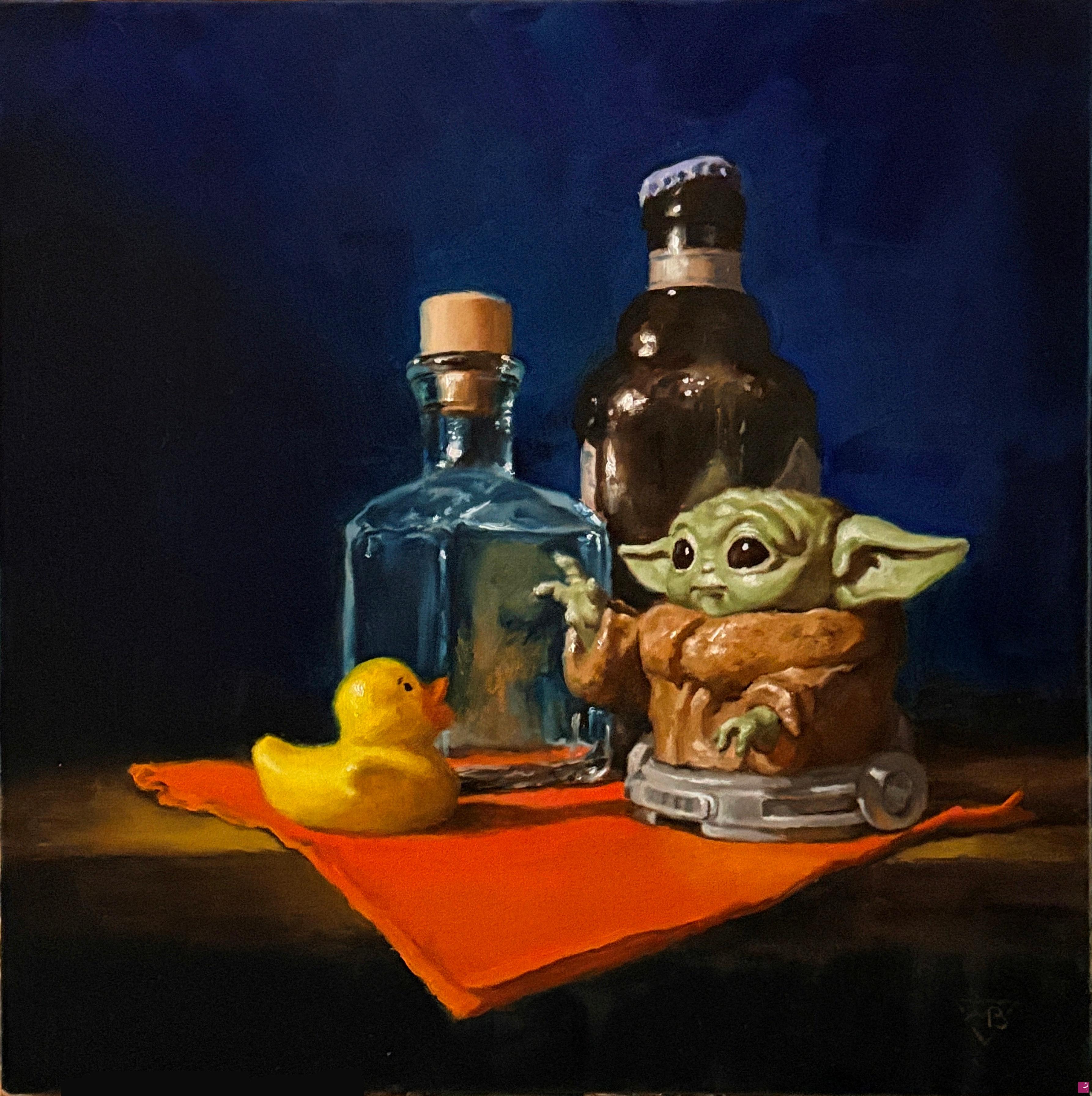 quadri in vendita online - The Force is Strong with this Duck