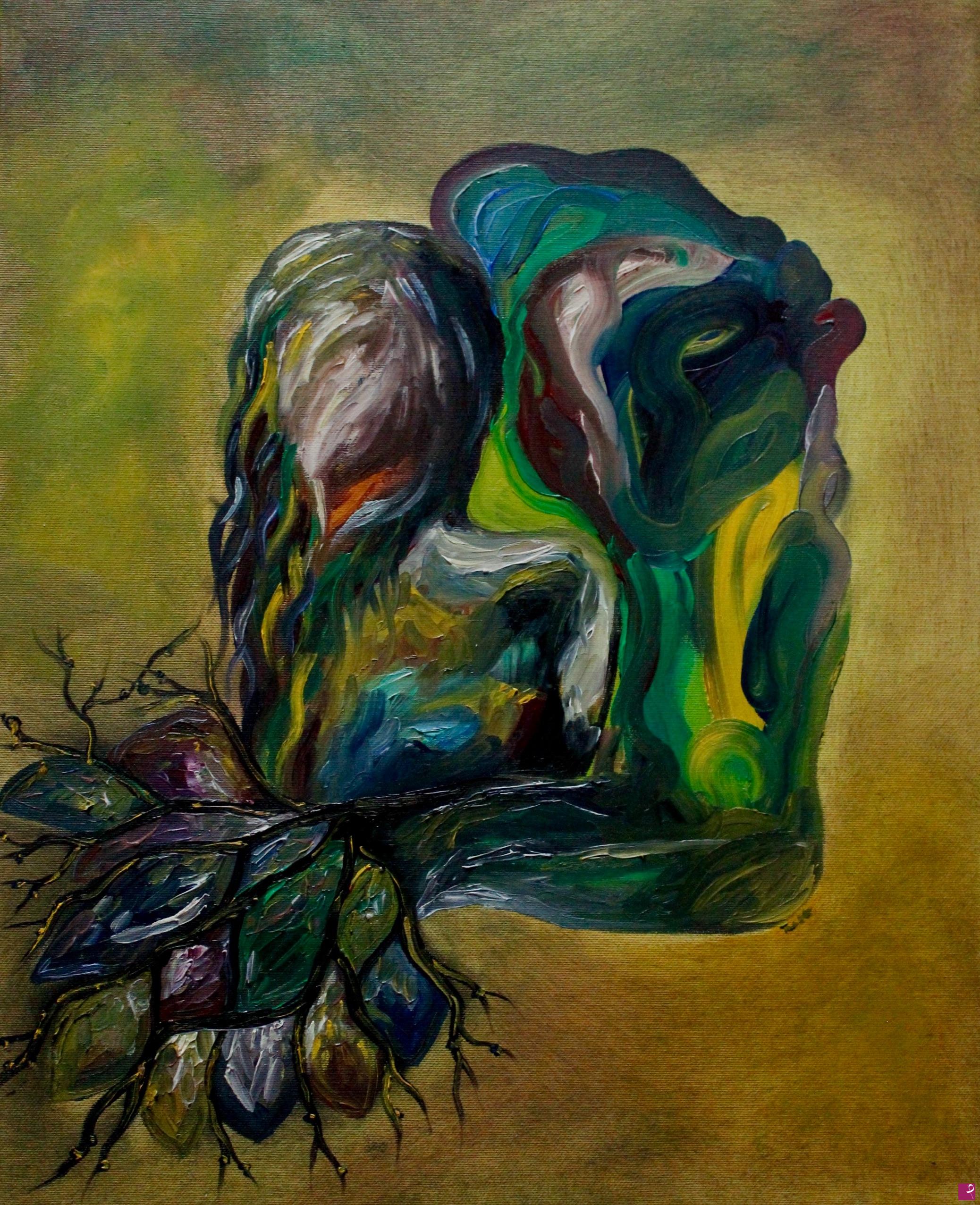 quadri in vendita online - The forest living in the human world
