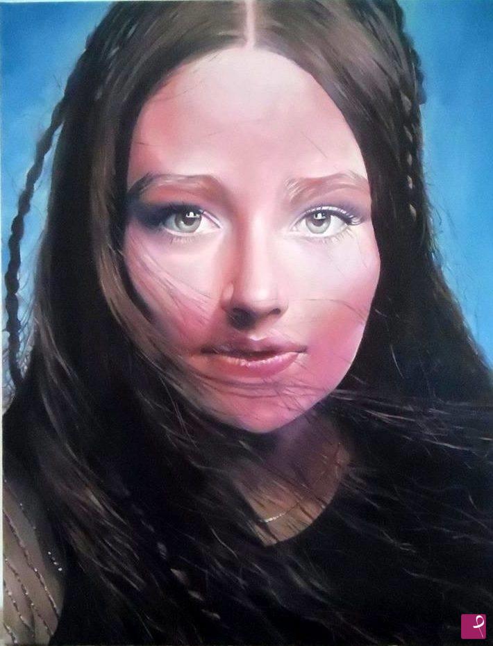 quadri in vendita online - " THE  GIRL ."
