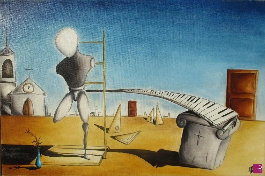 quadri in vendita online - The Graveyard poet