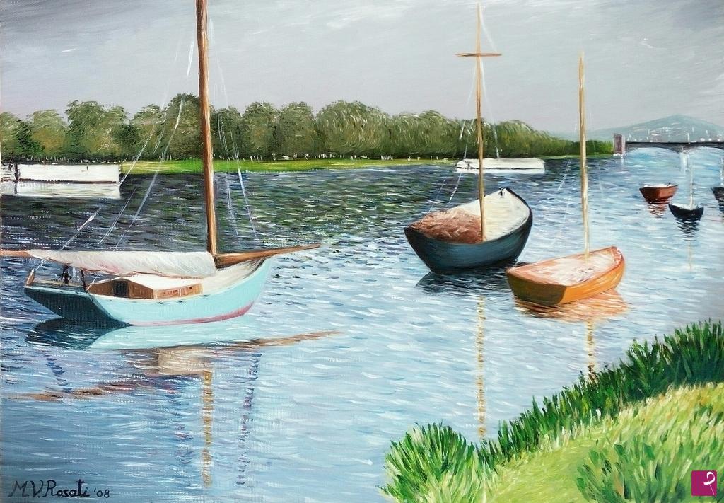 quadri in vendita online - THE HARBOUR ARGENTEUIL