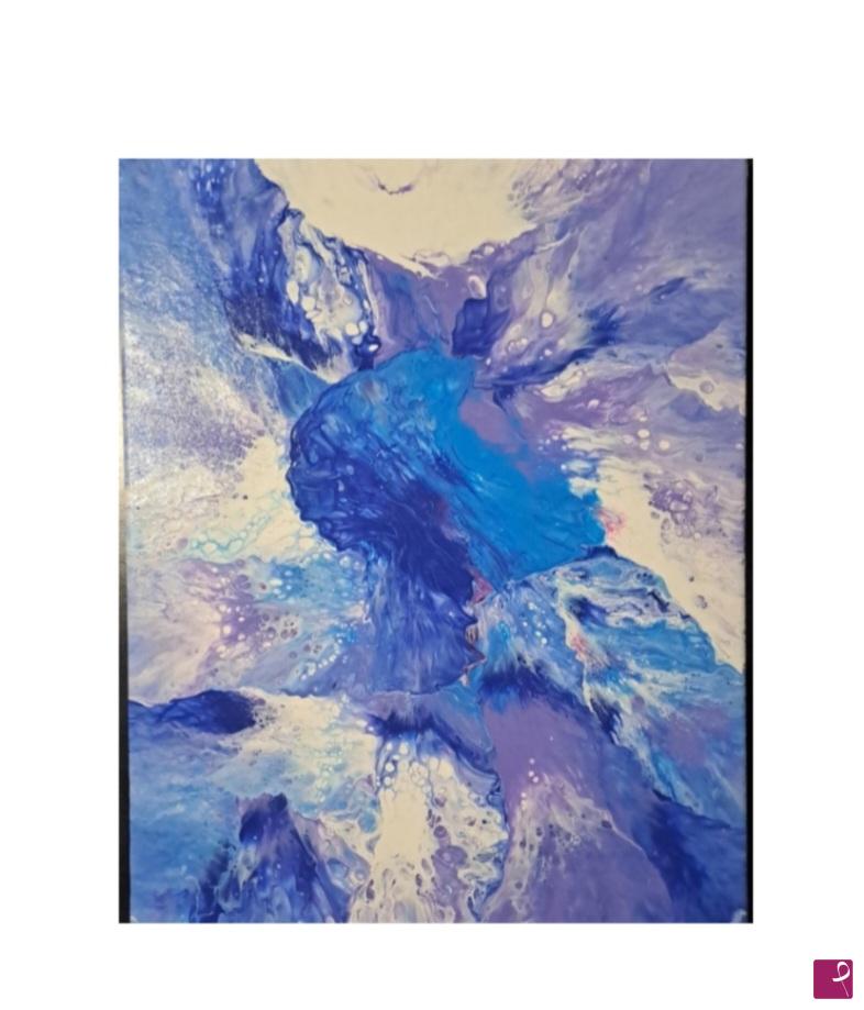 quadri in vendita online - The indigo woman/la donna indaco