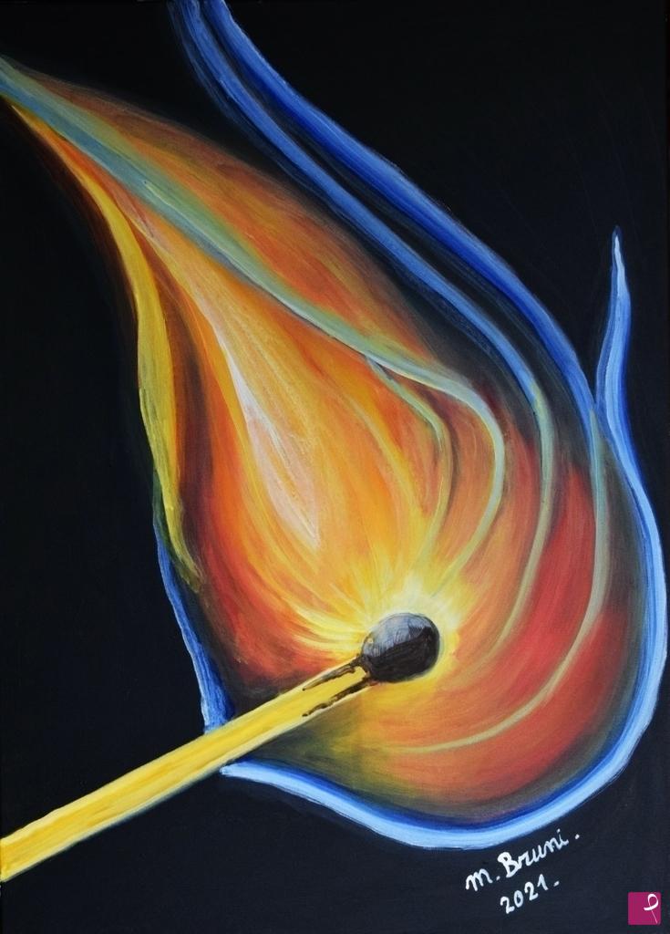 quadri in vendita online - The inner flame
