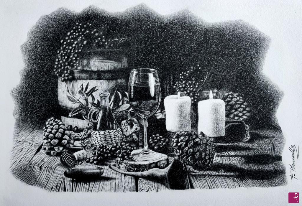 quadri in vendita online - The King wine
