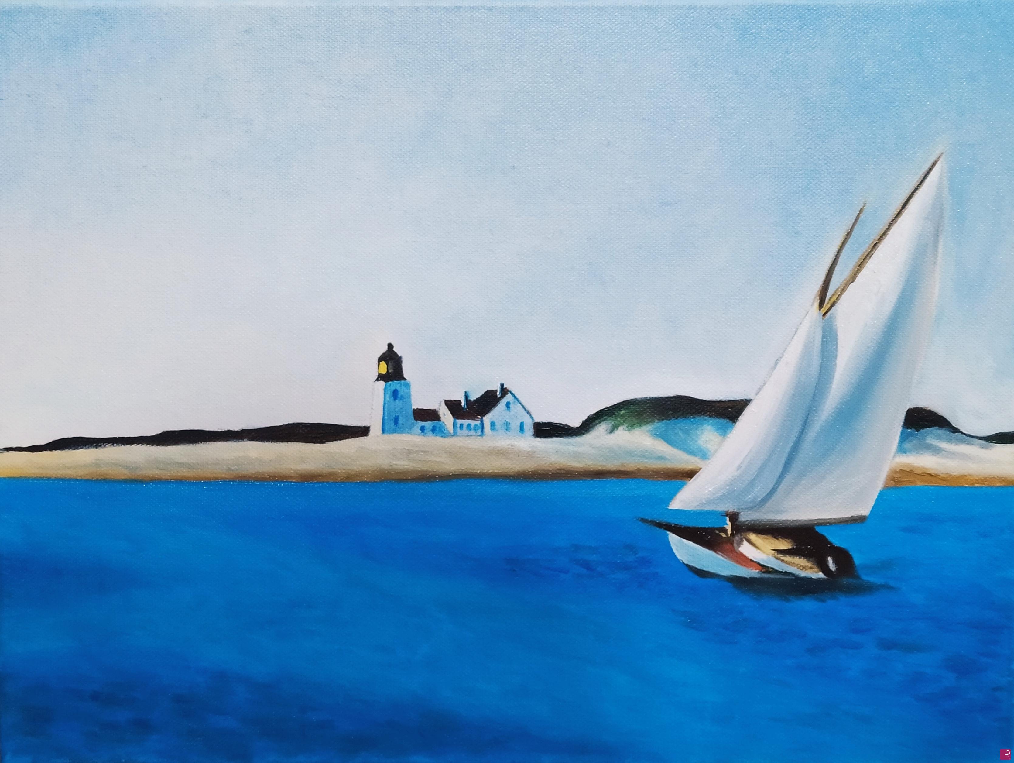 quadri in vendita online - The long leg edward hopper