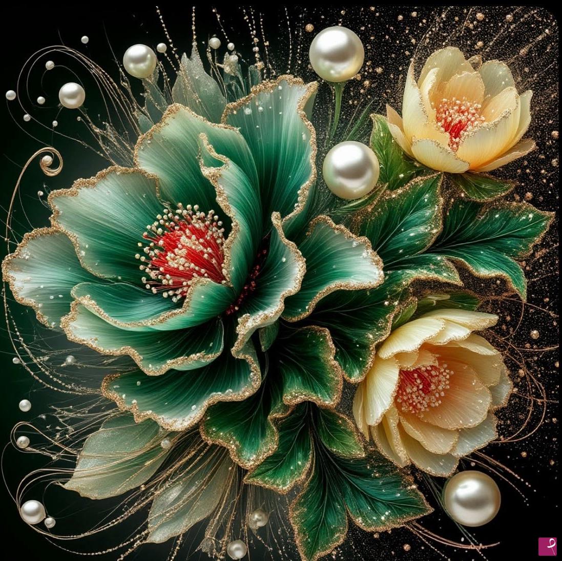quadri in vendita online - The Magic of Flowers
