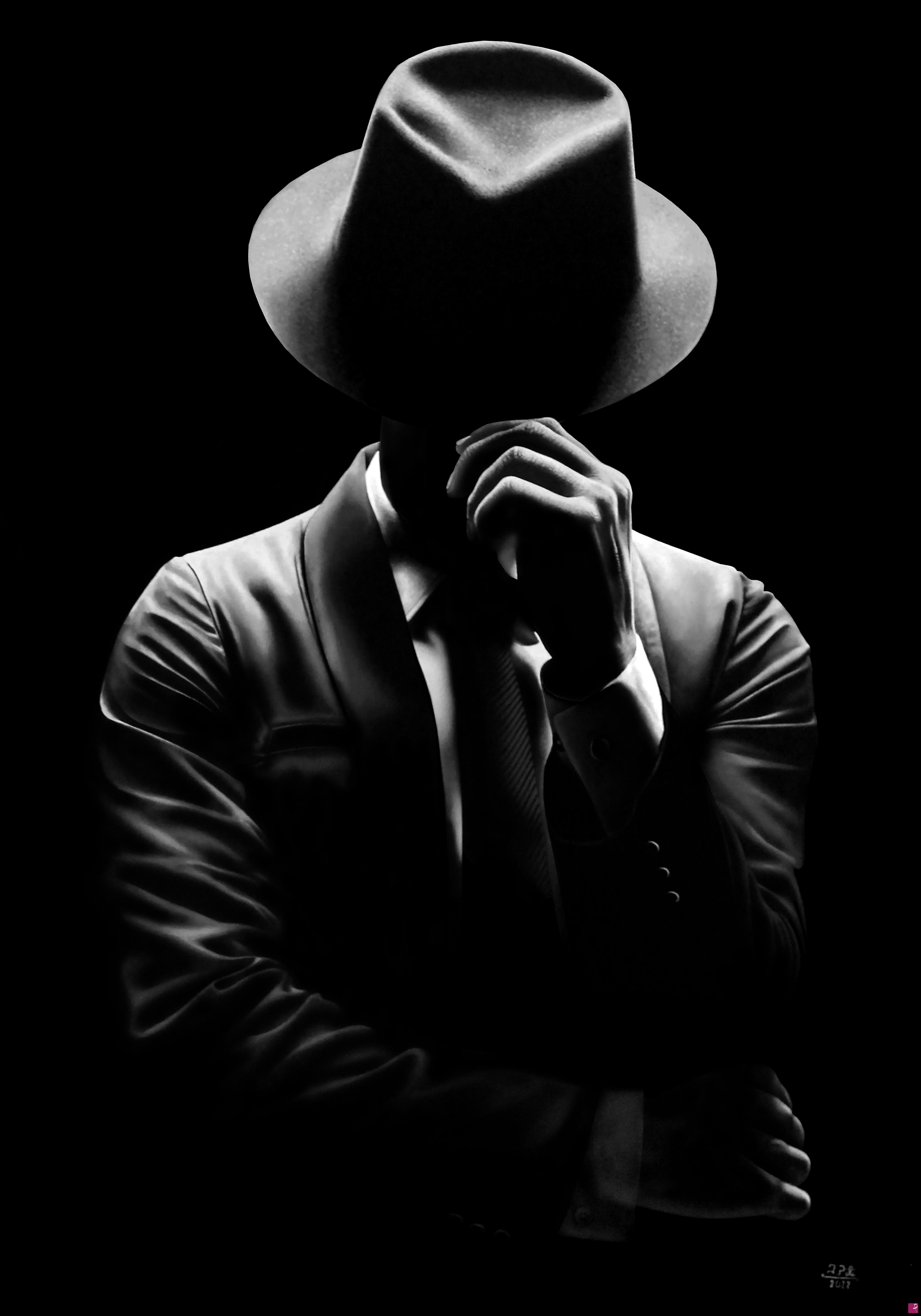 quadri in vendita online - The man without face