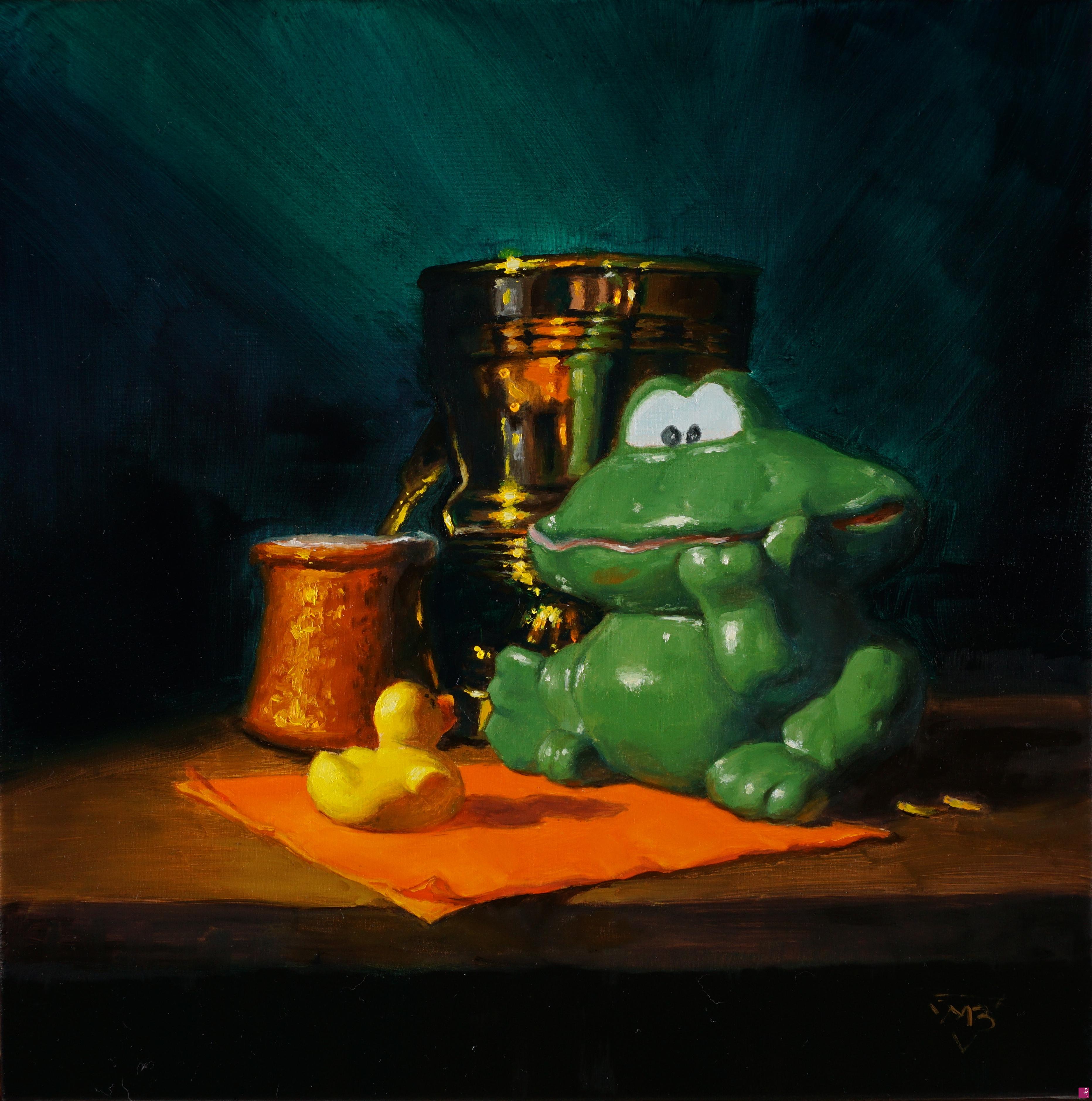quadri in vendita online - The Monster and the Treasure