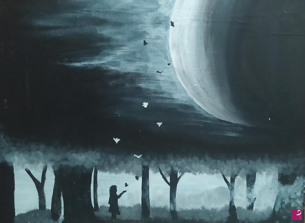quadri in vendita online - The moon