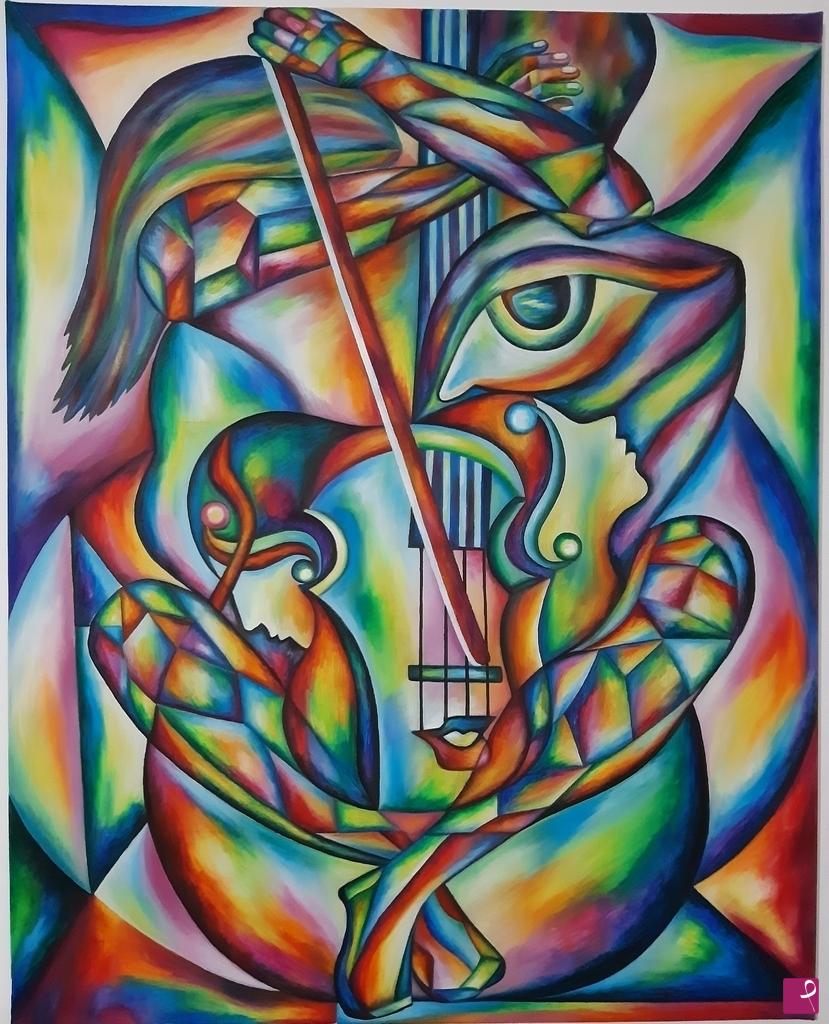 quadri in vendita online - The mystery of love on musical notes