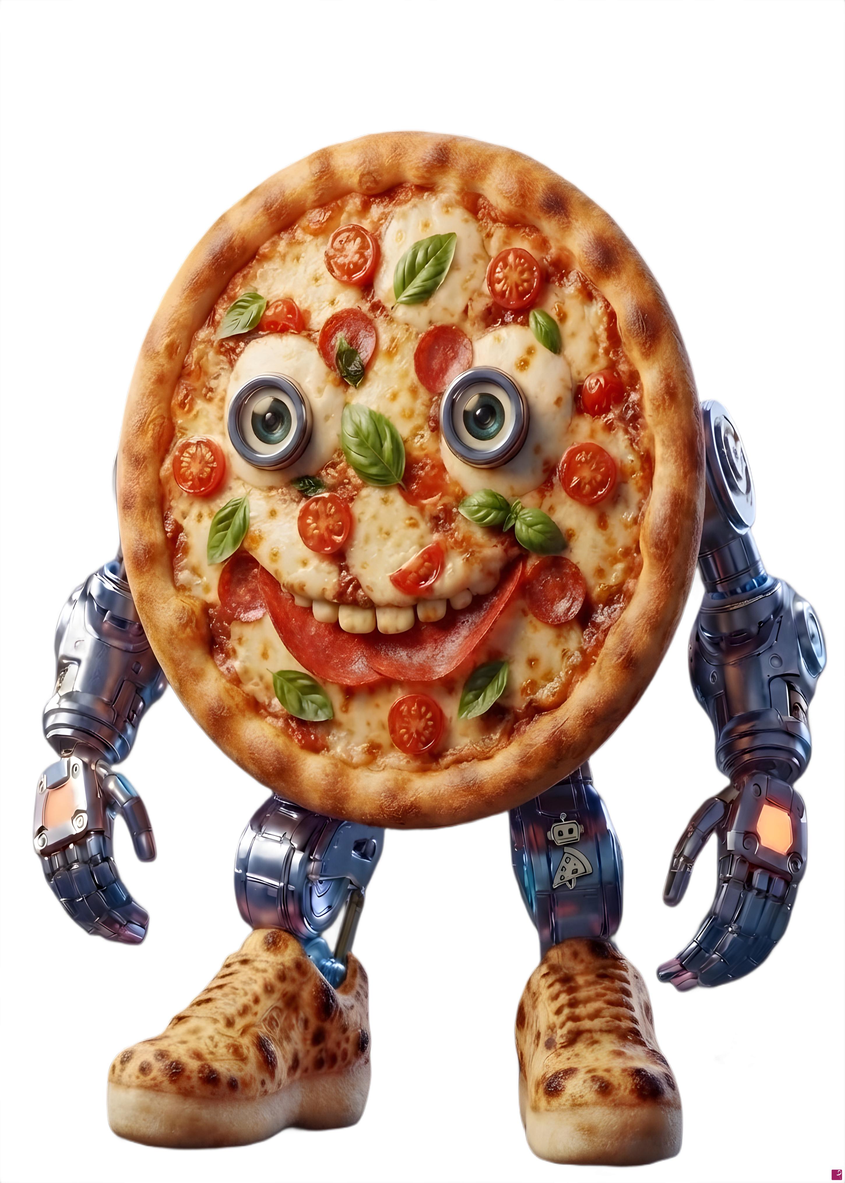 quadri in vendita online - The Pizza Automaton (o Il Robot Pizza)