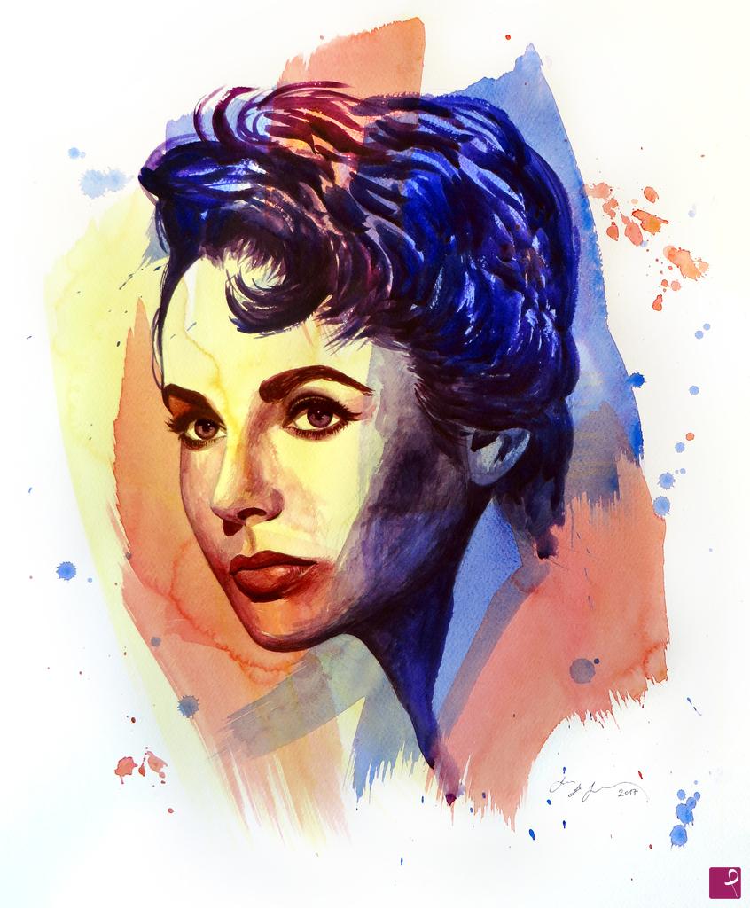 quadri in vendita online - The power of color - Elizabeth Taylor