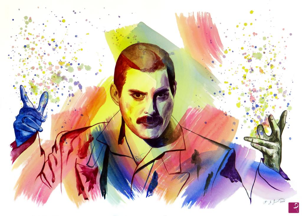 quadri in vendita online - The power of color - Freddie Mercury
