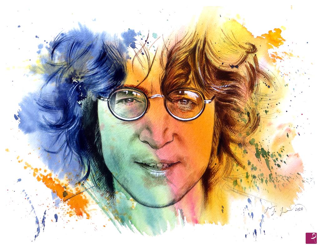 quadri in vendita online - The power of color - John Lennon