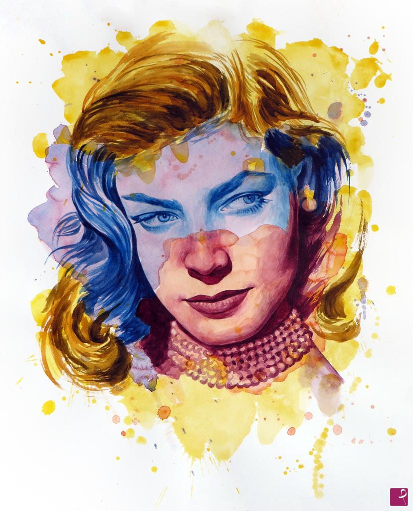 quadri in vendita online - The power of color - Lauren Bacall