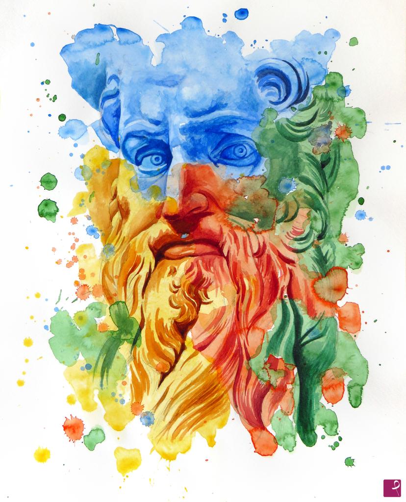 quadri in vendita online - The power of color - Moses