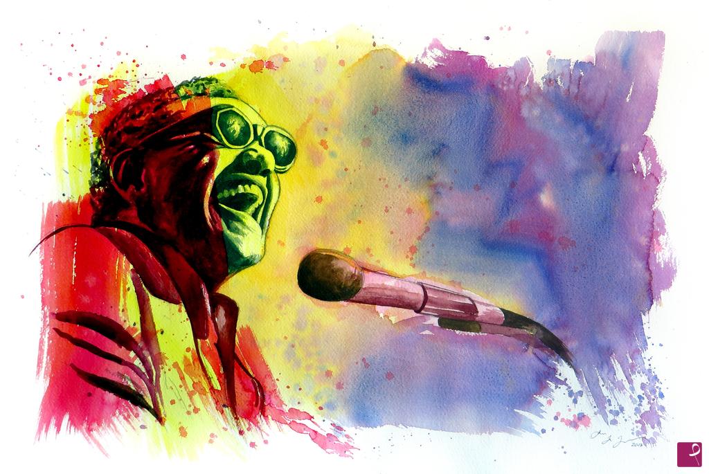 quadri in vendita online - The power of color - Ray Charles