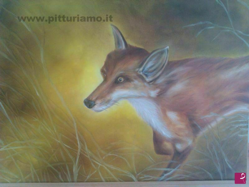 quadri in vendita online - The red fox