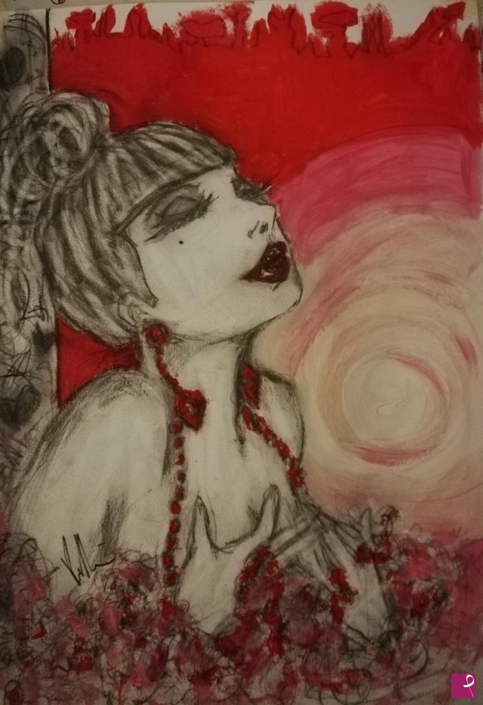 quadri in vendita online - The Scarlet Lady 