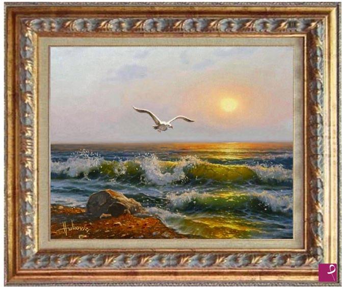 quadri in vendita online - The seagull, the sea and me