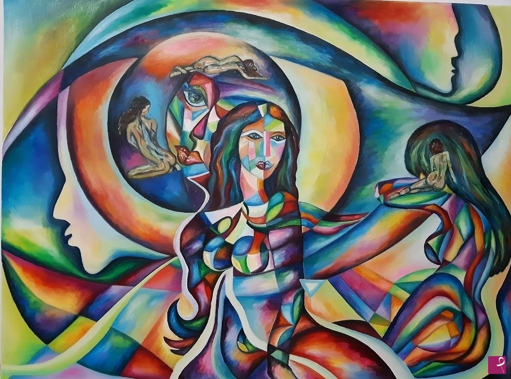 quadri in vendita online - The seven apparitions of the beautiful 