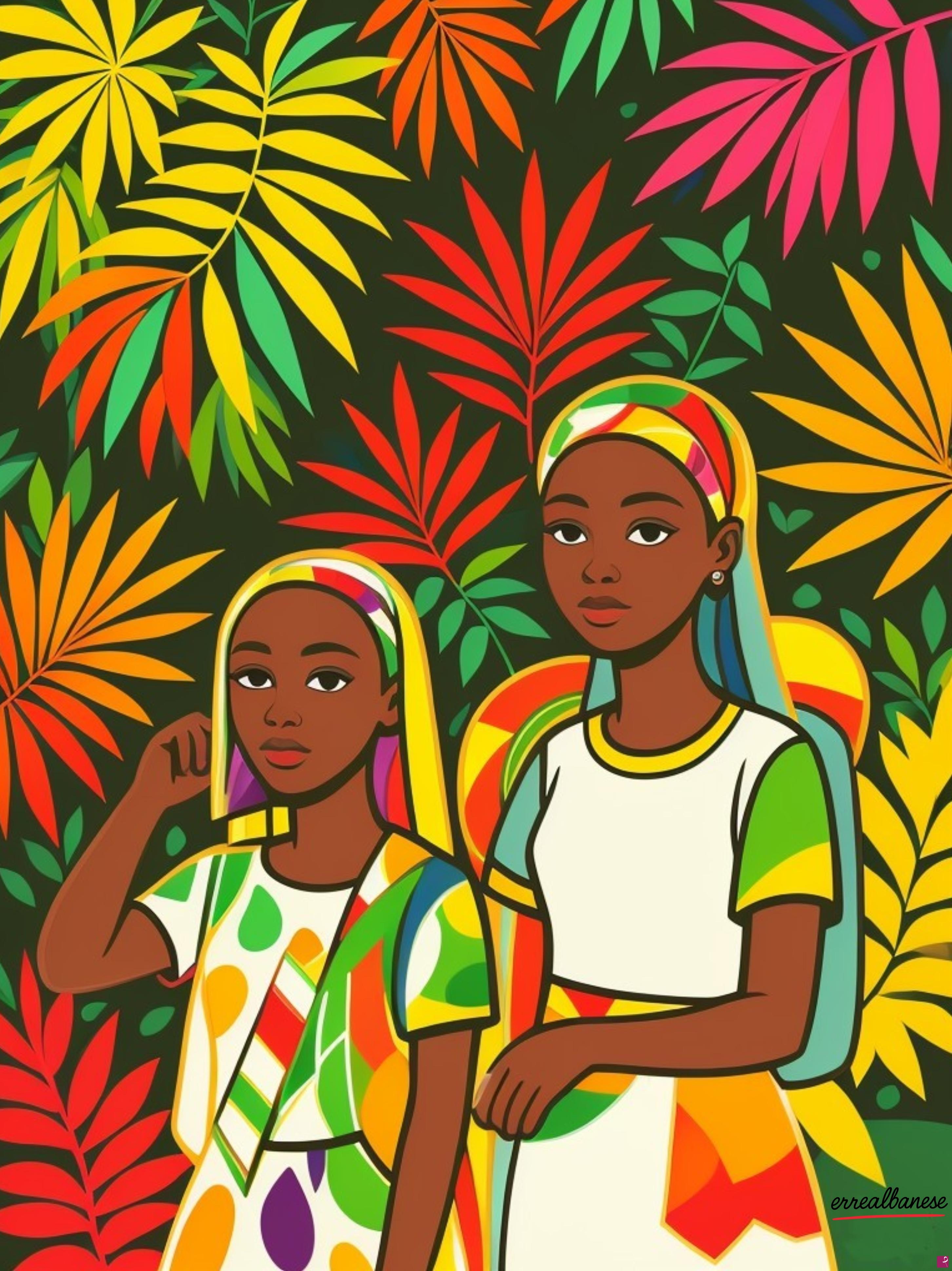 quadri in vendita online - "The Sisters – Custodi del Colore"