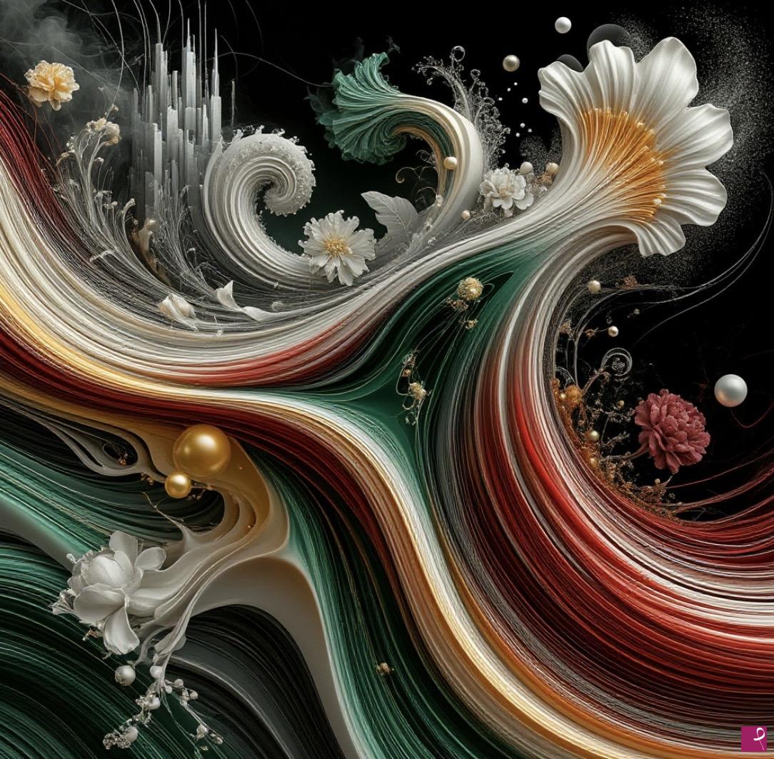 quadri in vendita online - The structure of the flower and its roots