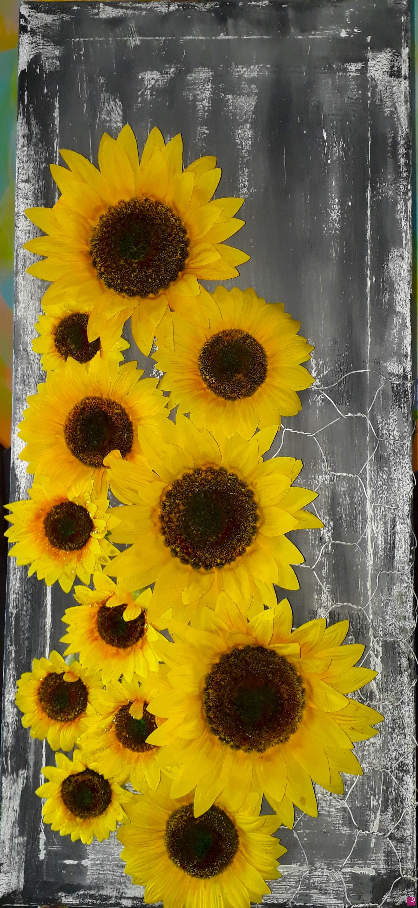quadri in vendita online - the sun flowers