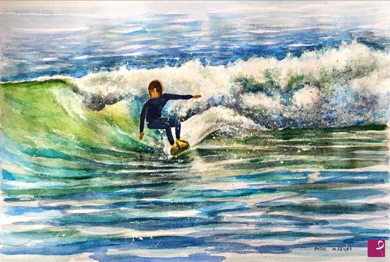 quadri in vendita online - The surfer