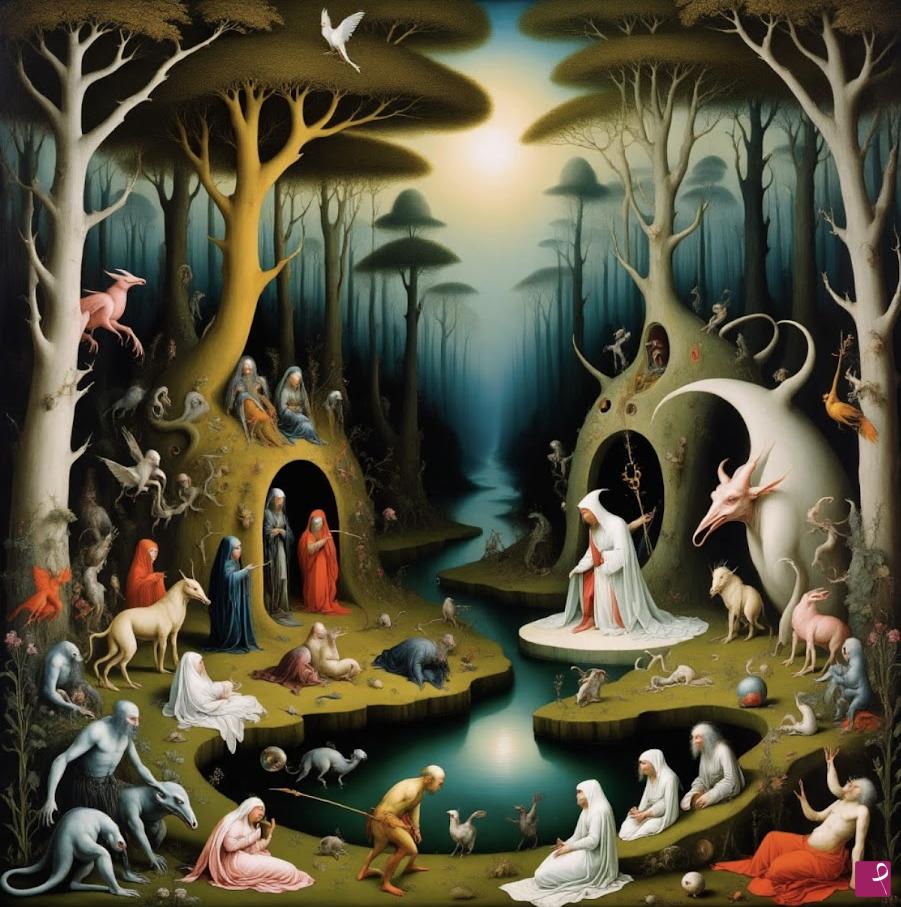 quadri in vendita online - The Temptation of Saint Anthoniy