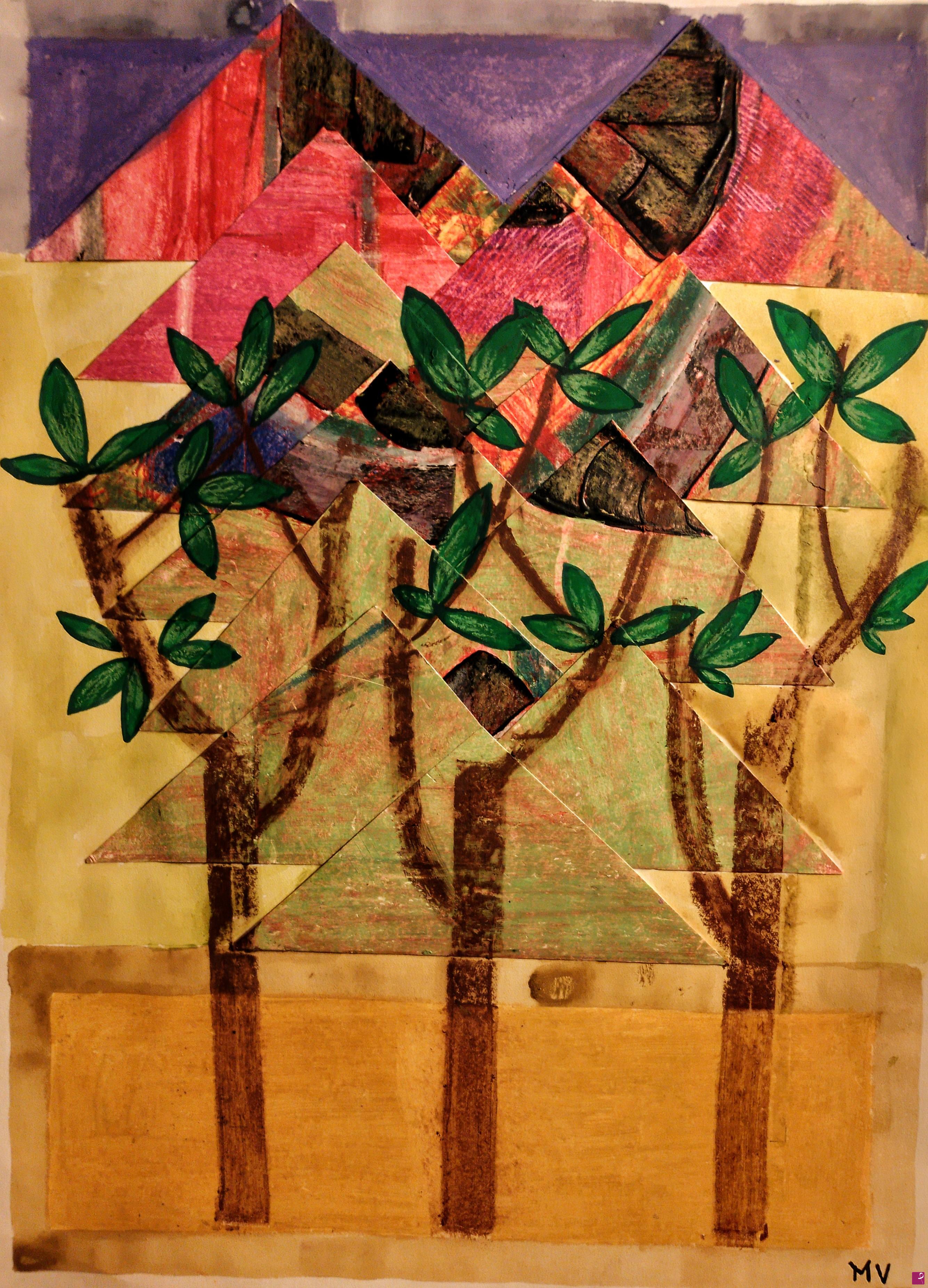quadri in vendita online - The three trees