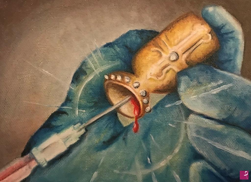 quadri in vendita online - the vaccine is the new Grail 