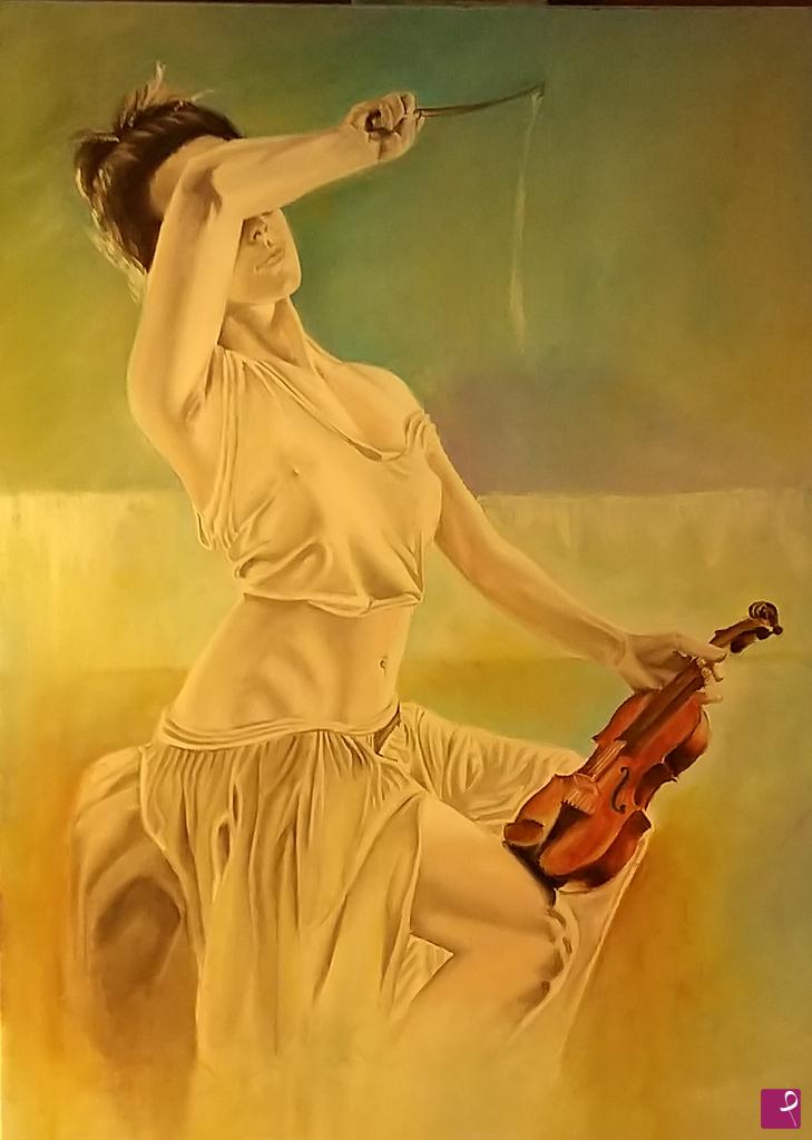 quadri in vendita online - The violinist