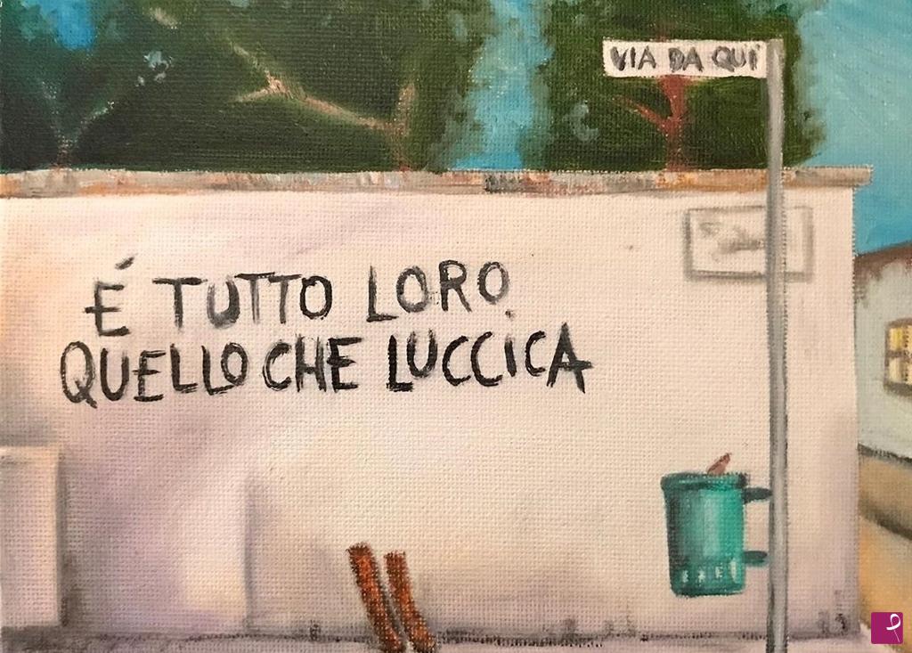 quadri in vendita online -  the walls are the books of the poor