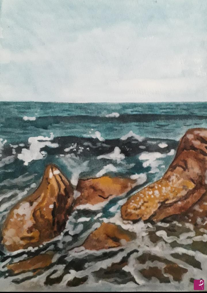 quadri in vendita online - The wave is coming - L'onda sta arrivando 