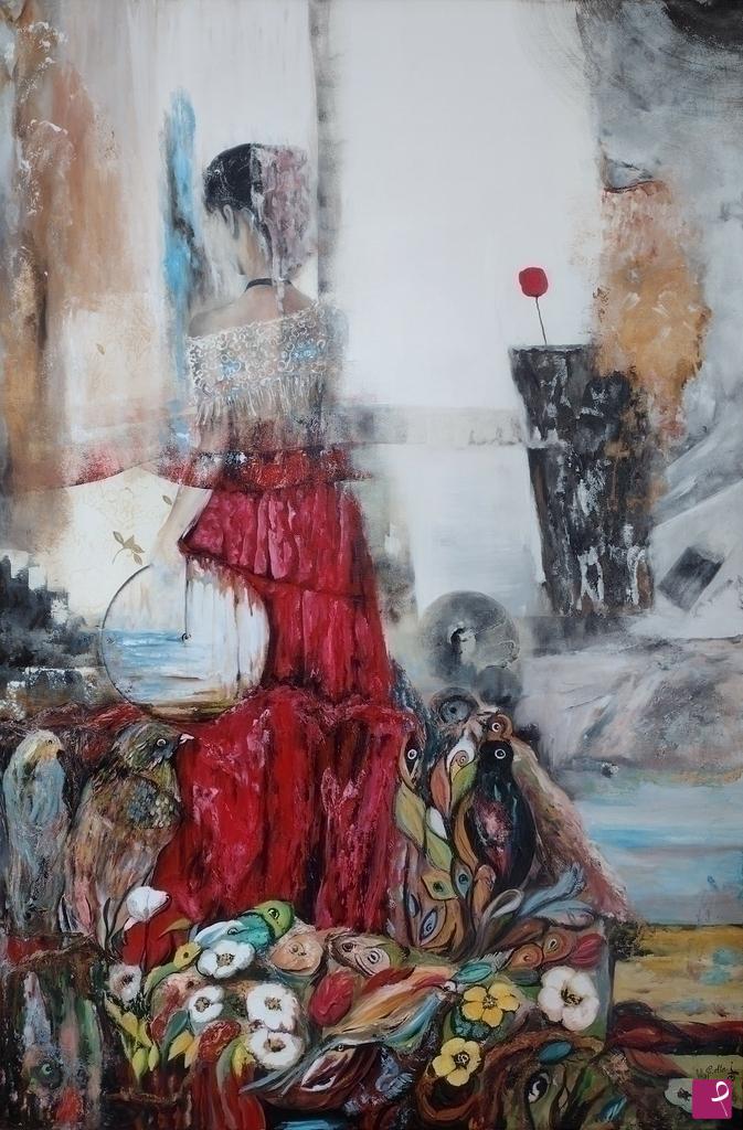 quadri in vendita online - The Woman and the Stone