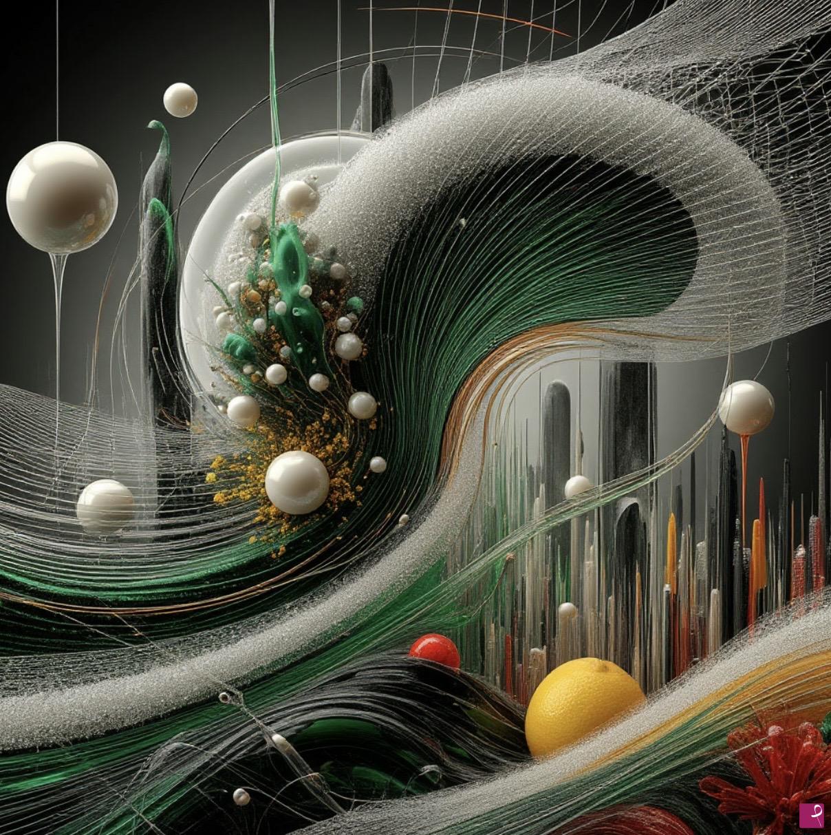 quadri in vendita online - The world of radio waves above the city