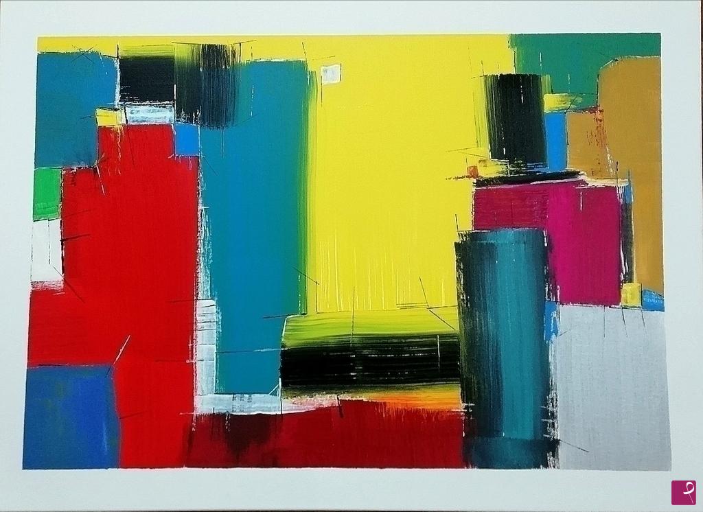quadri in vendita online - The yellow window