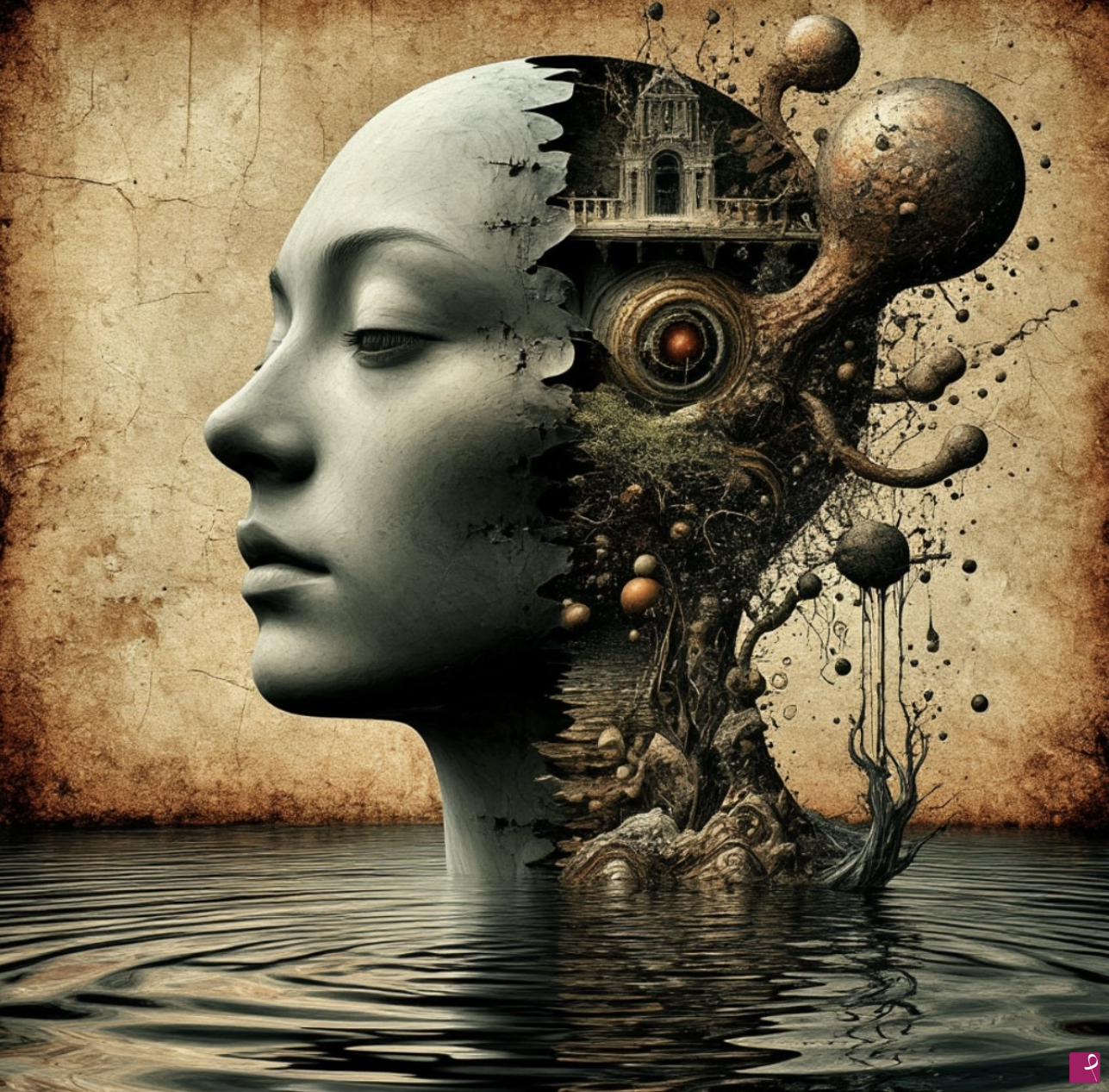 quadri in vendita online - Thoughts in head