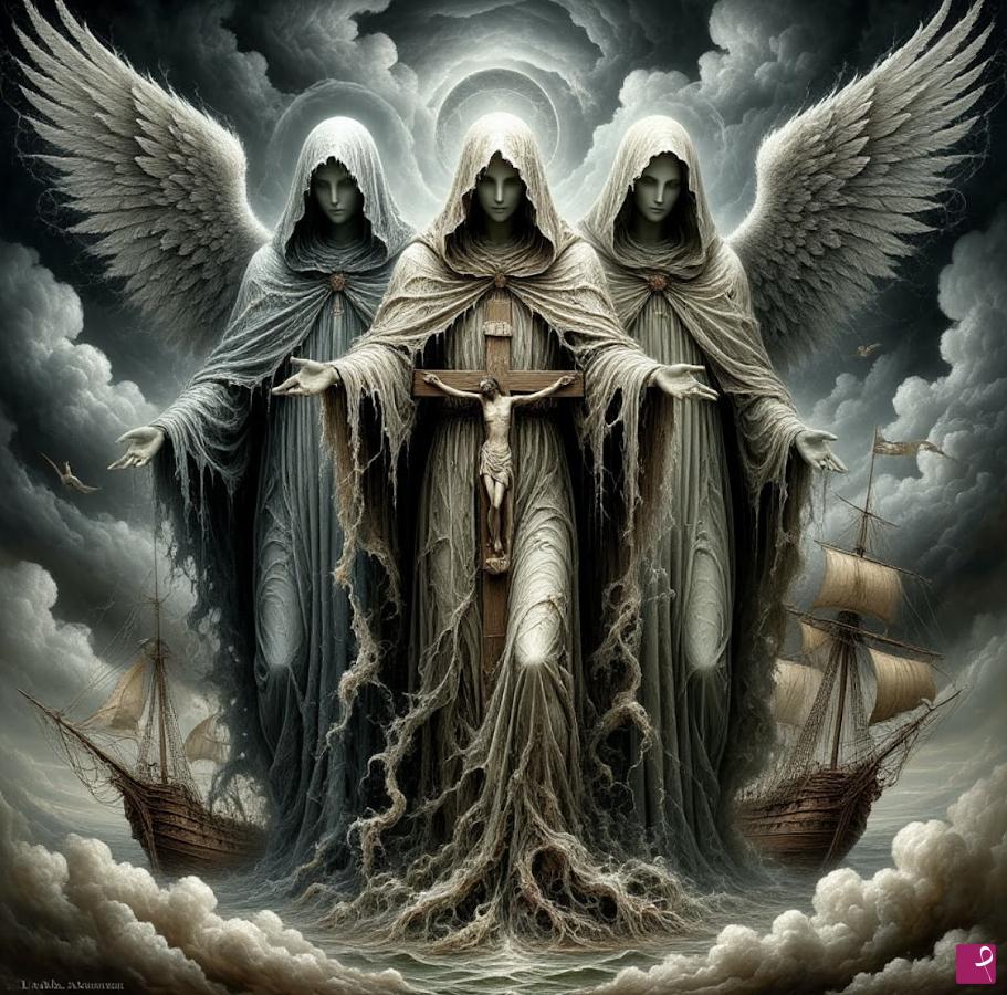 quadri in vendita online - Three Angels