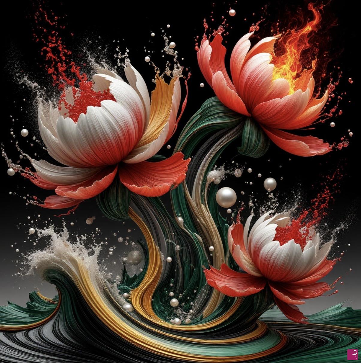 quadri in vendita online - Three roses
